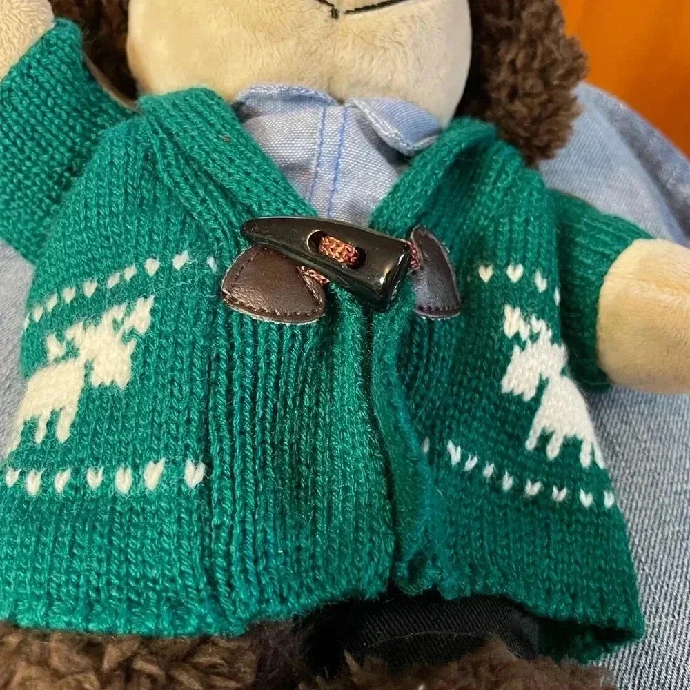 Starbucks 2016 Limited Edition Bearista Bear Plush Green Sweater